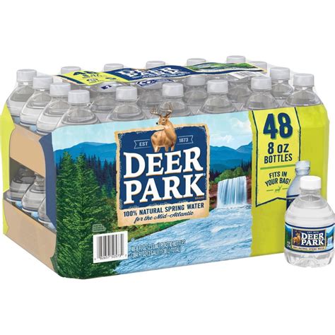 Walmart deer park - DEER PARK Brand 100% Natural Spring Water, 8-ounce mini Plastic Bottles (Total of 48) 575. $ 3000. DEER PARK Brand 100% Natural Spring Water, 101.4-ounce Plastic Jugs (Pack of 6) 428. $ 4996. Deer Park 100% Natural Spring Water 16.9 oz. 40 pk. (Pack of 2) $ 2587. DEER PARK 100% Natural Spring Water 24-700mL Bottles. 
